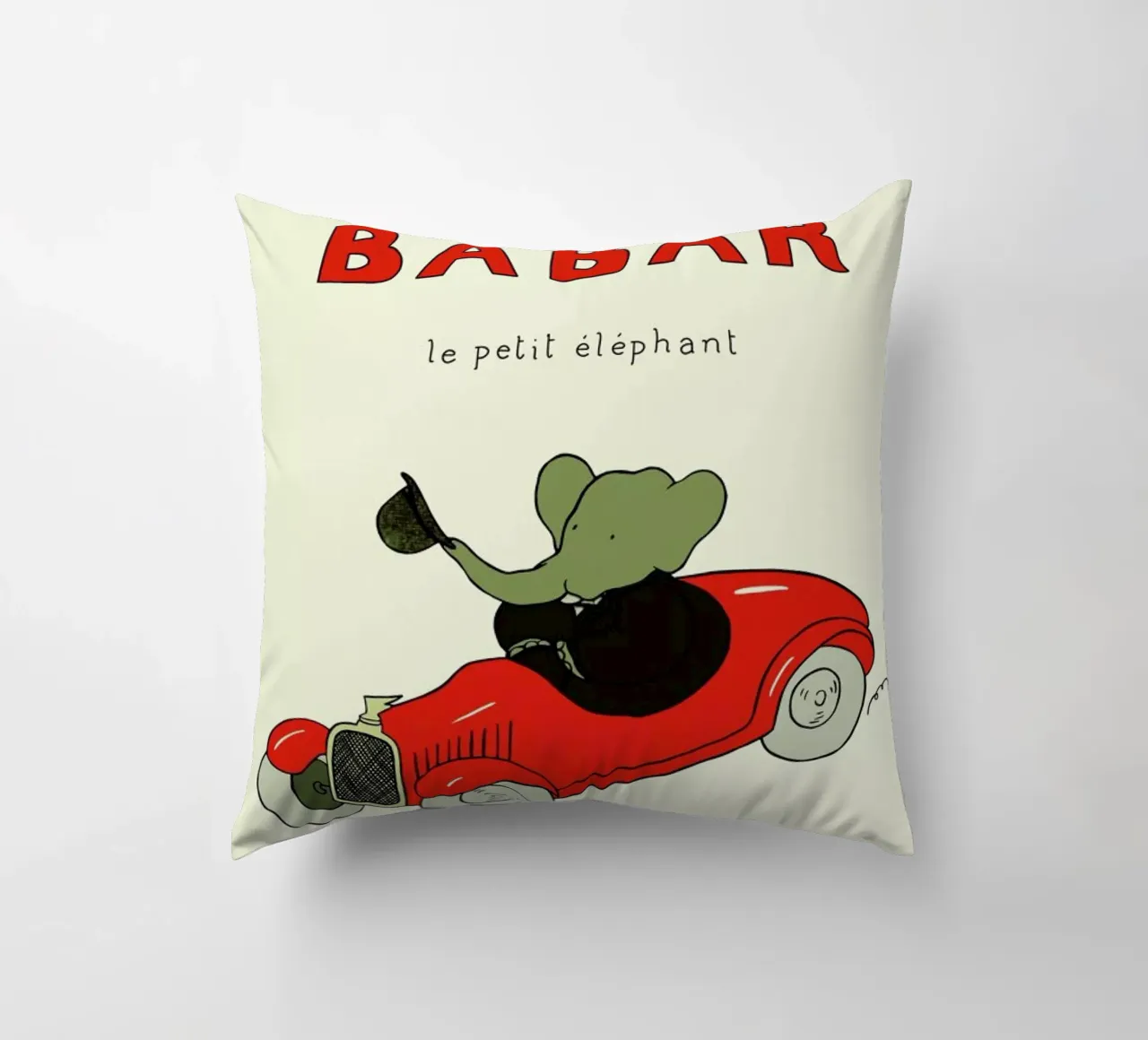 Histoire de Babar 2 cuscino da Little Flourishes