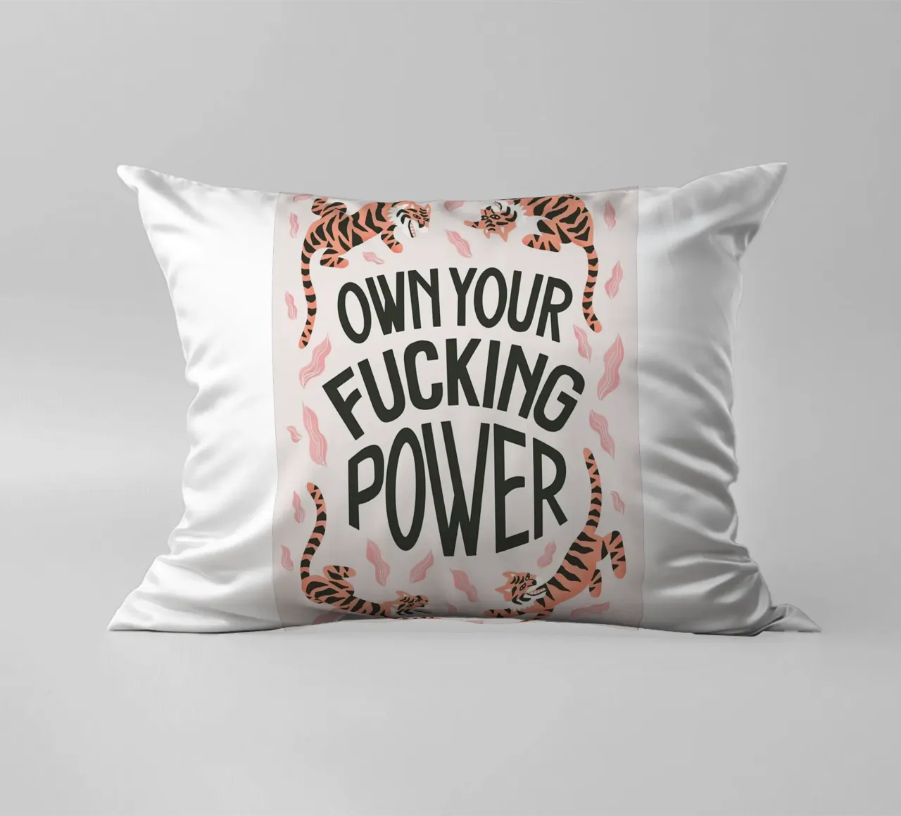 tigre testo fauna selvatica cuscino da art quots shop