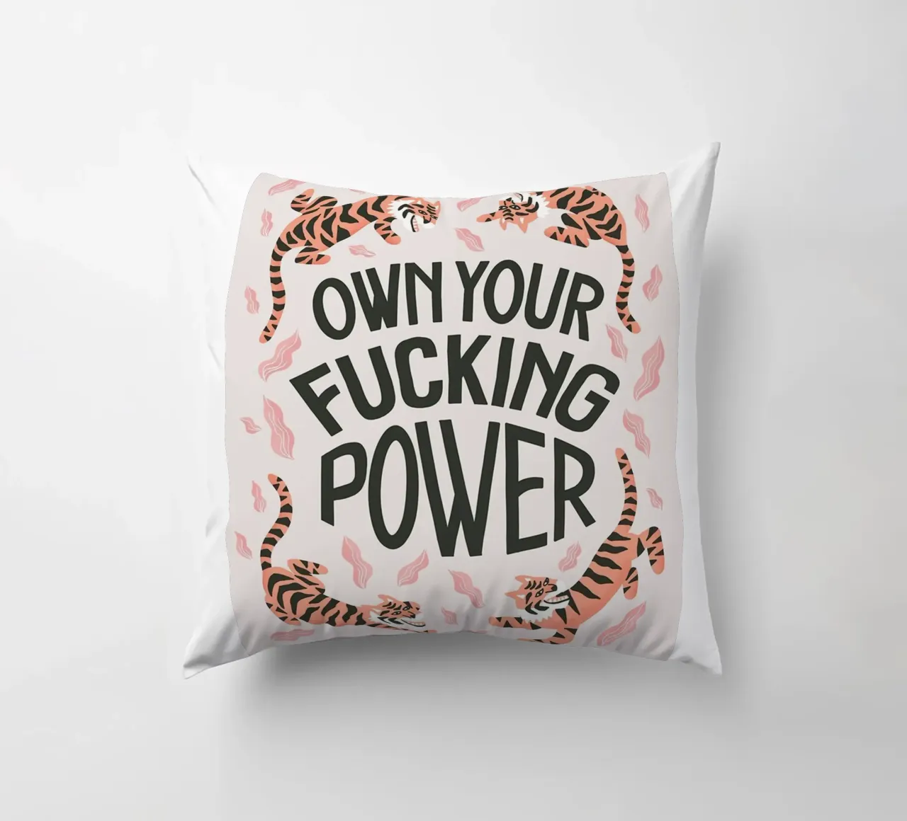 tigre testo fauna selvatica cuscino da art quots shop