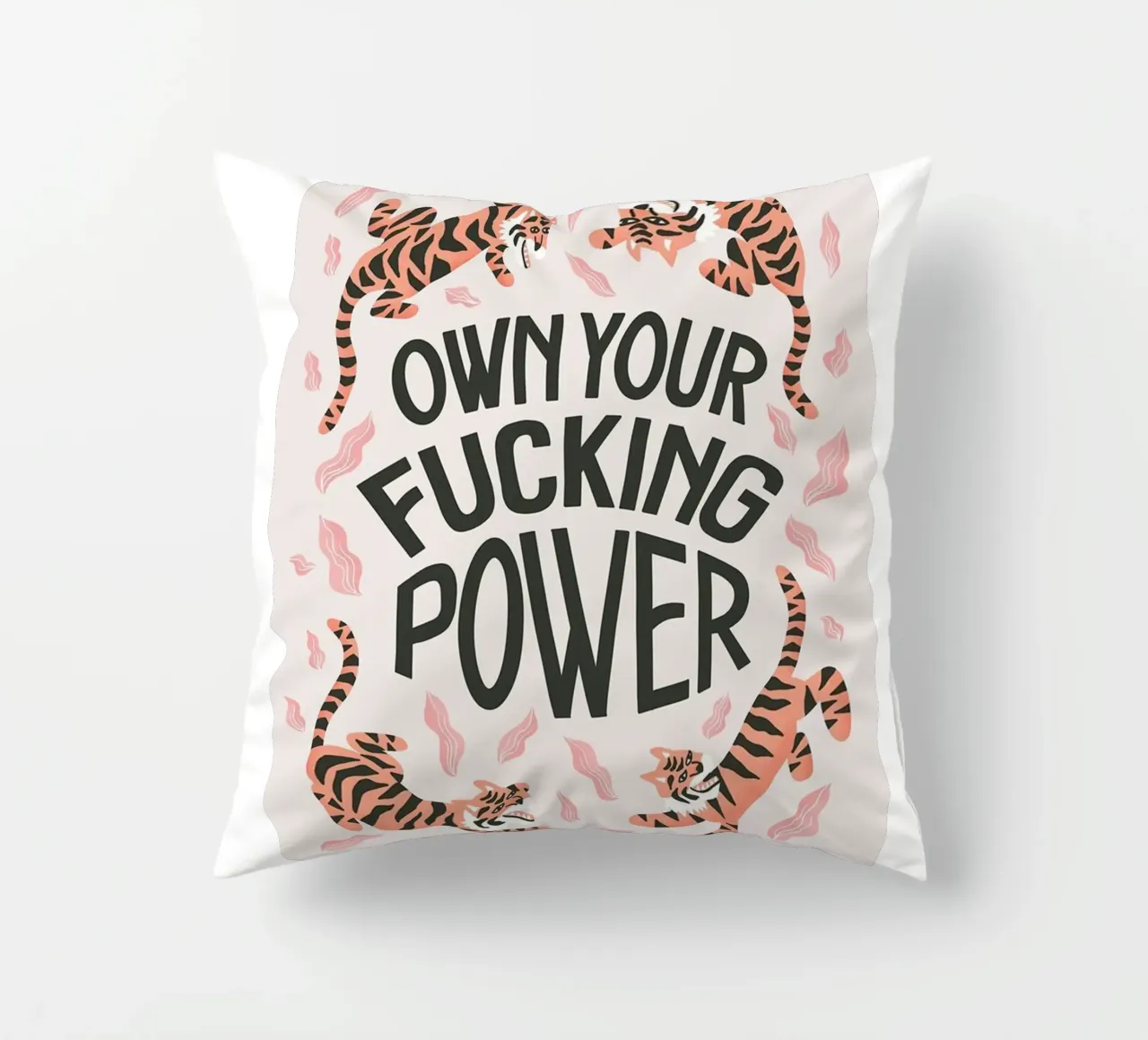 tigre testo fauna selvatica cuscino da art quots shop