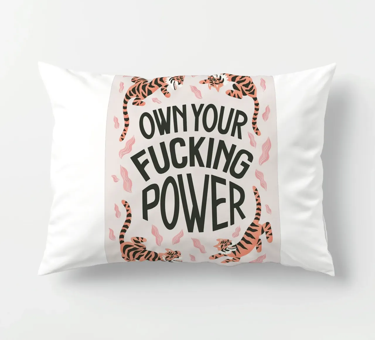 tigre testo fauna selvatica cuscino da art quots shop