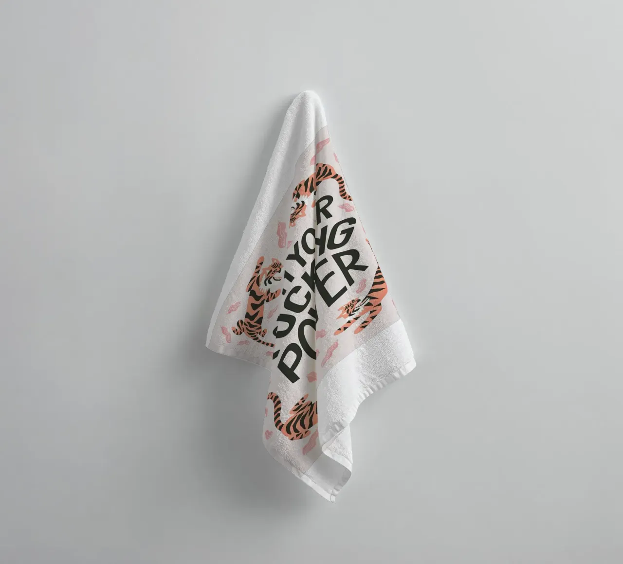 tigre testo fauna selvatica asciugamano da bagno da art quots shop
