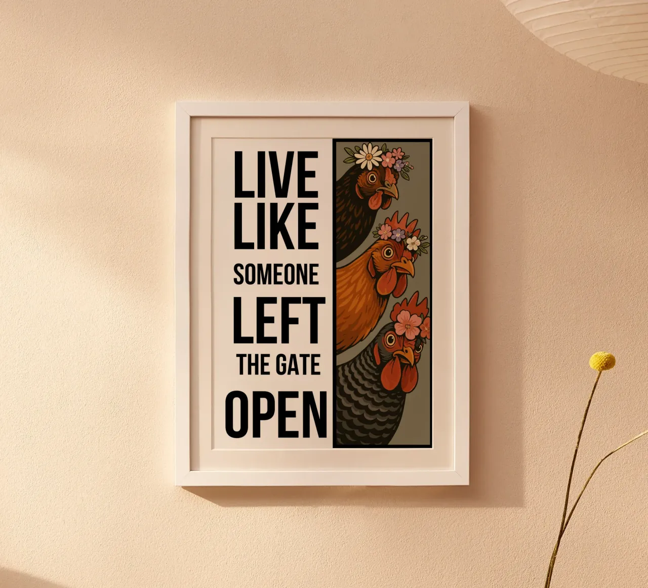 Live Like Someone Left The Gate Open carta hahnemühle da edsonramosart