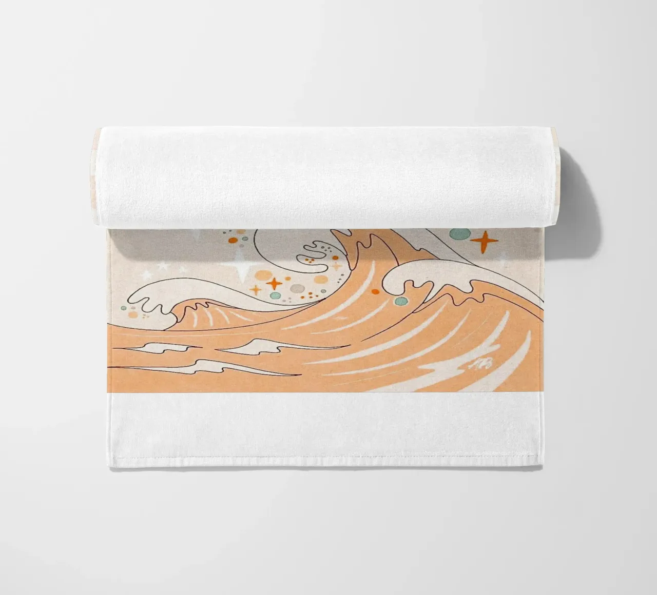 texte de motivation sur les vagues de l'océan serviette de plage de art quots shop