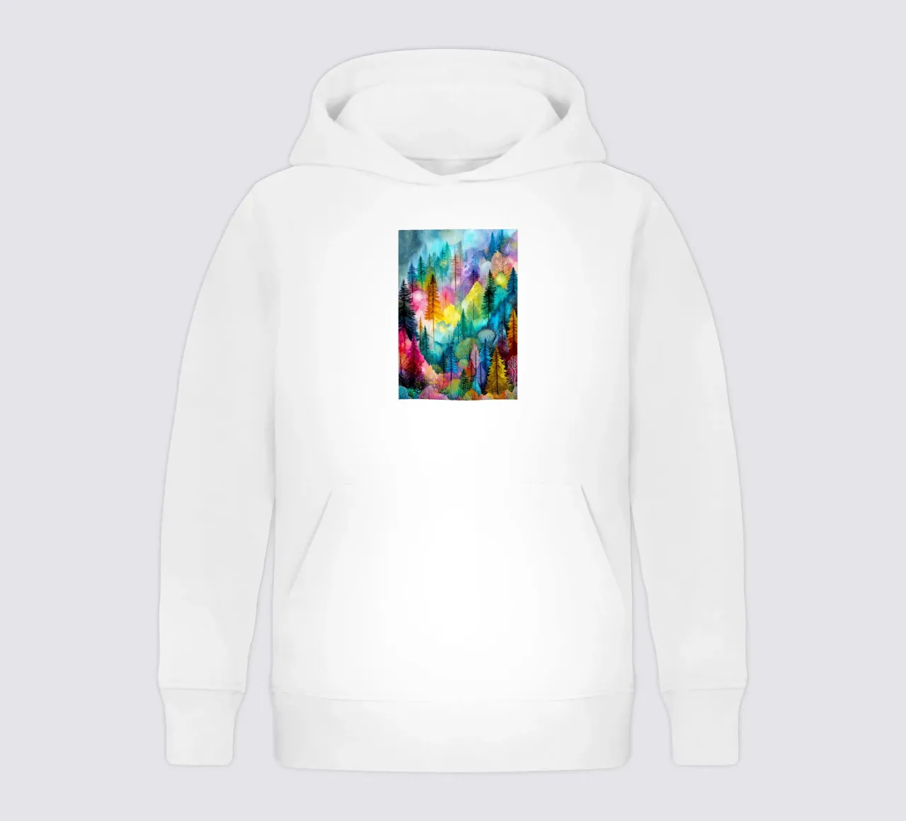 Magic forest 3 kids hoodie by Justyna Jaszke JBJart