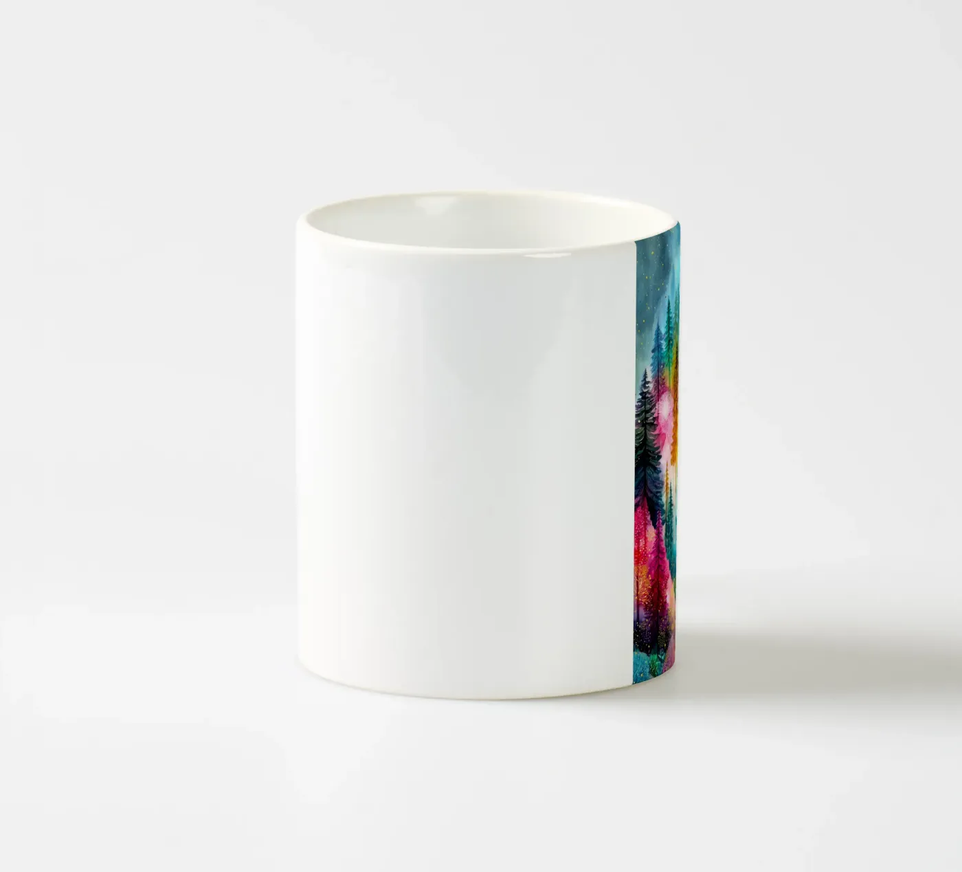 Magic forest 3 ceramic mug by Justyna Jaszke JBJart