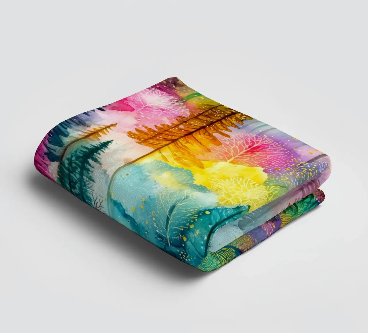 Magic forest 3 towel by Justyna Jaszke JBJart