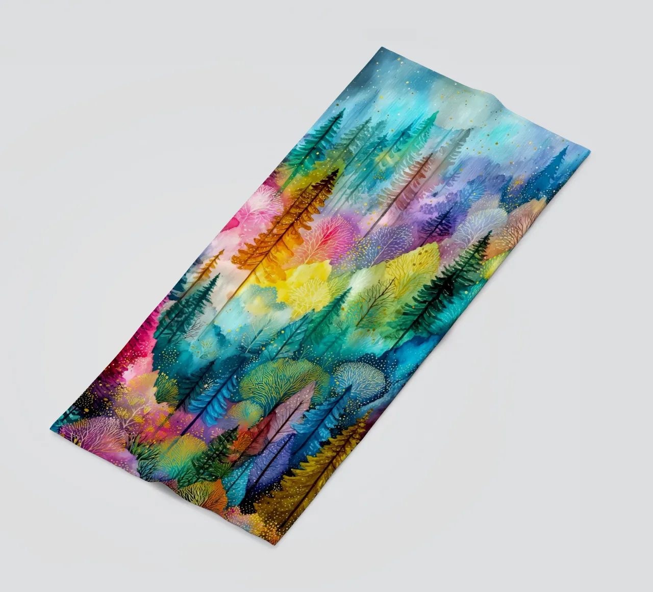 Magic forest 3 beach towel by Justyna Jaszke JBJart