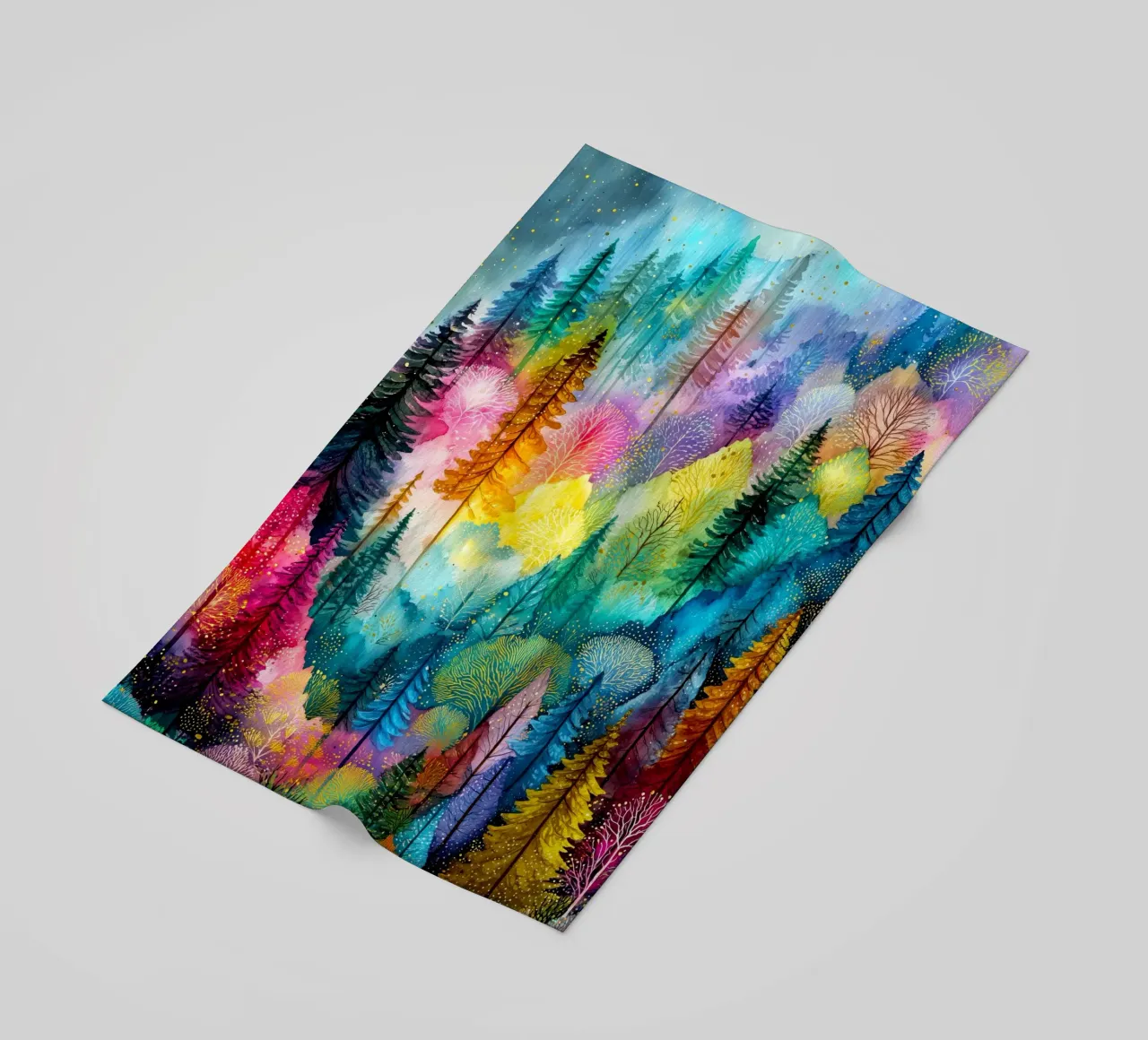 Magic forest 3 beach towel by Justyna Jaszke JBJart
