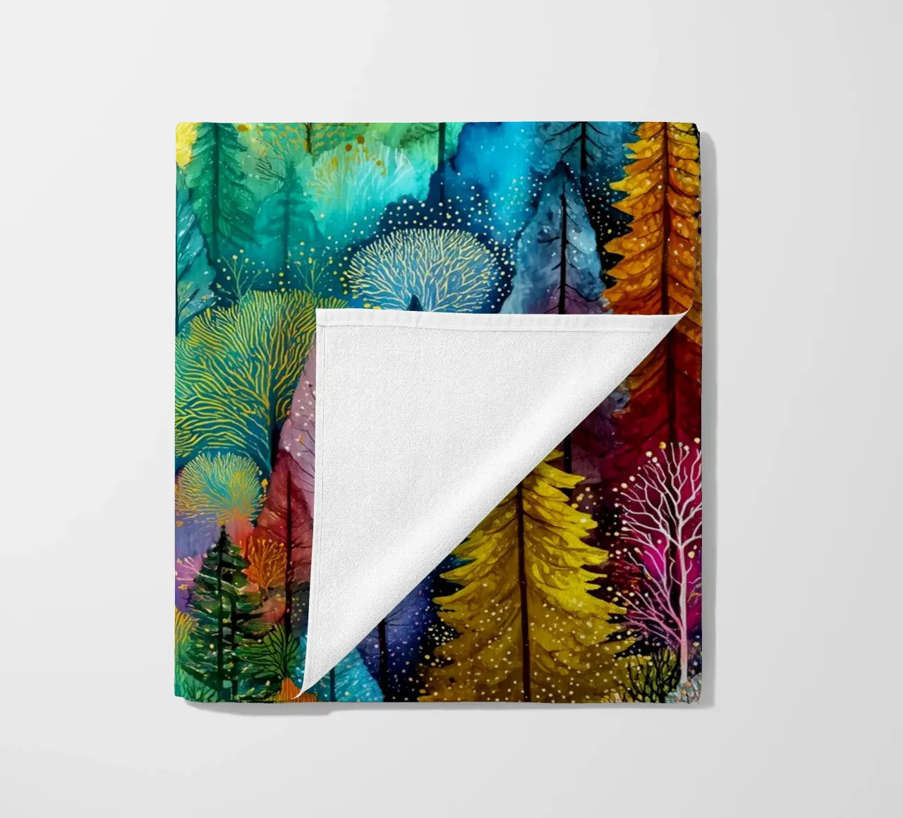 Magic forest 3 beach towel by Justyna Jaszke JBJart