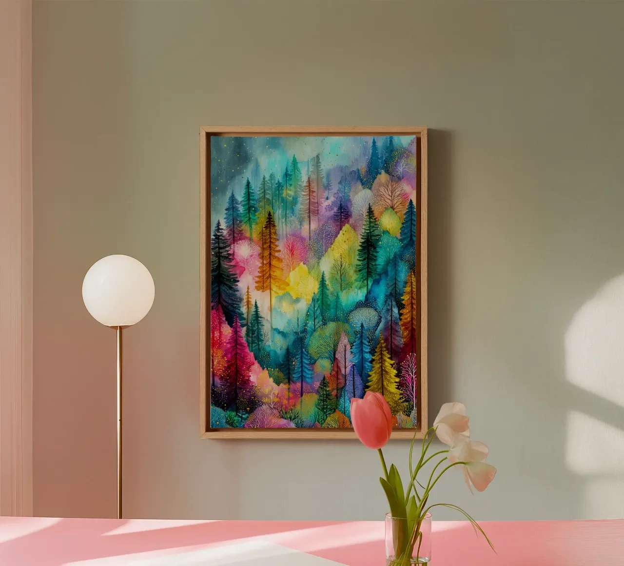 Magic forest 3 canvas by Justyna Jaszke JBJart