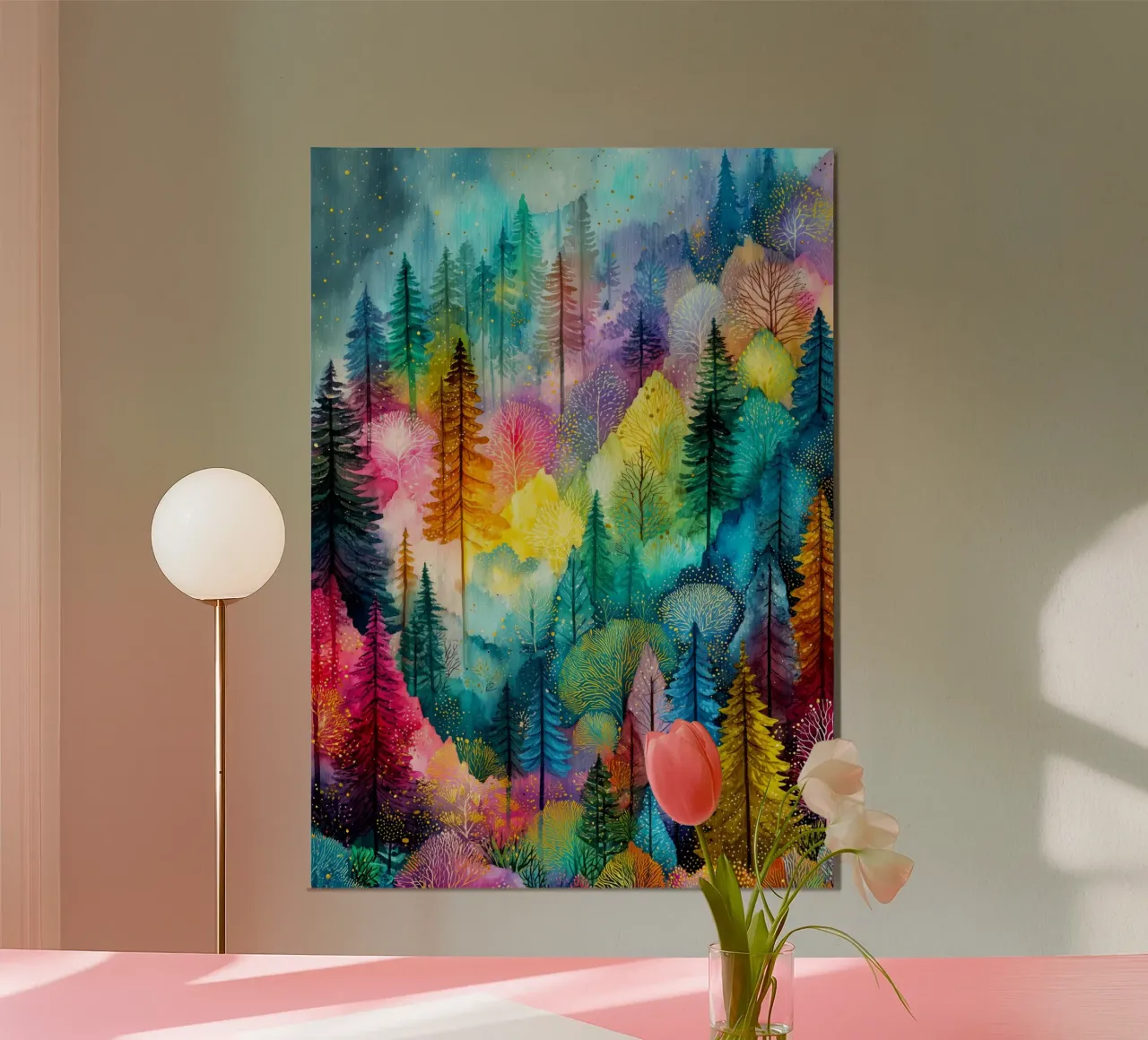 Foresta magica 3 poster con telaio in plastica da Justyna Jaszke JBJart