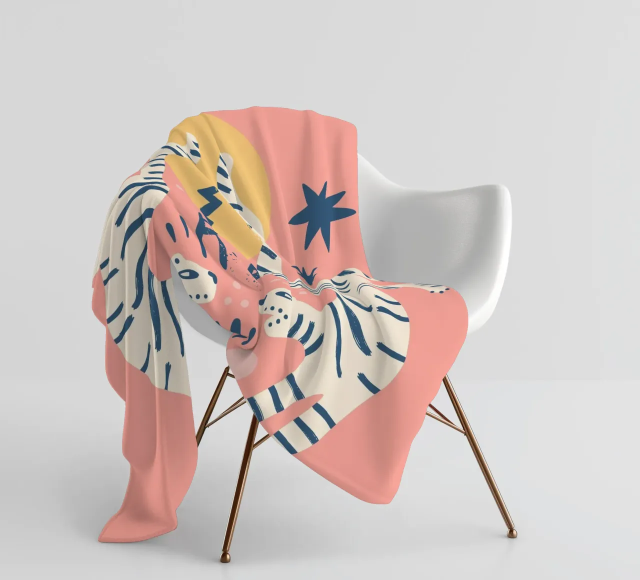 Tiny And Wild No 04 coperta in pile da treechild