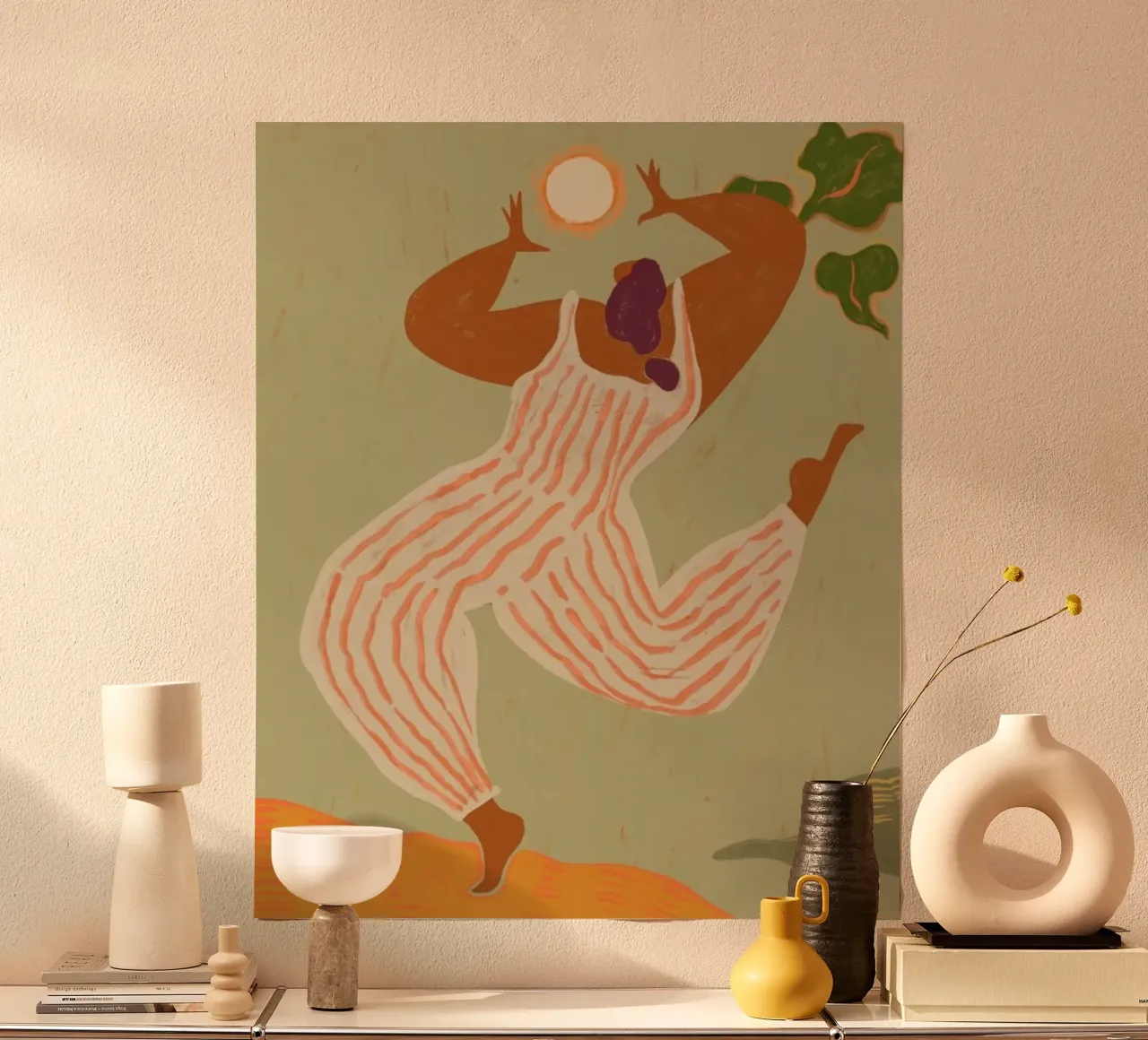 Look to the Sun poster con telaio in alluminio da Arty Guava