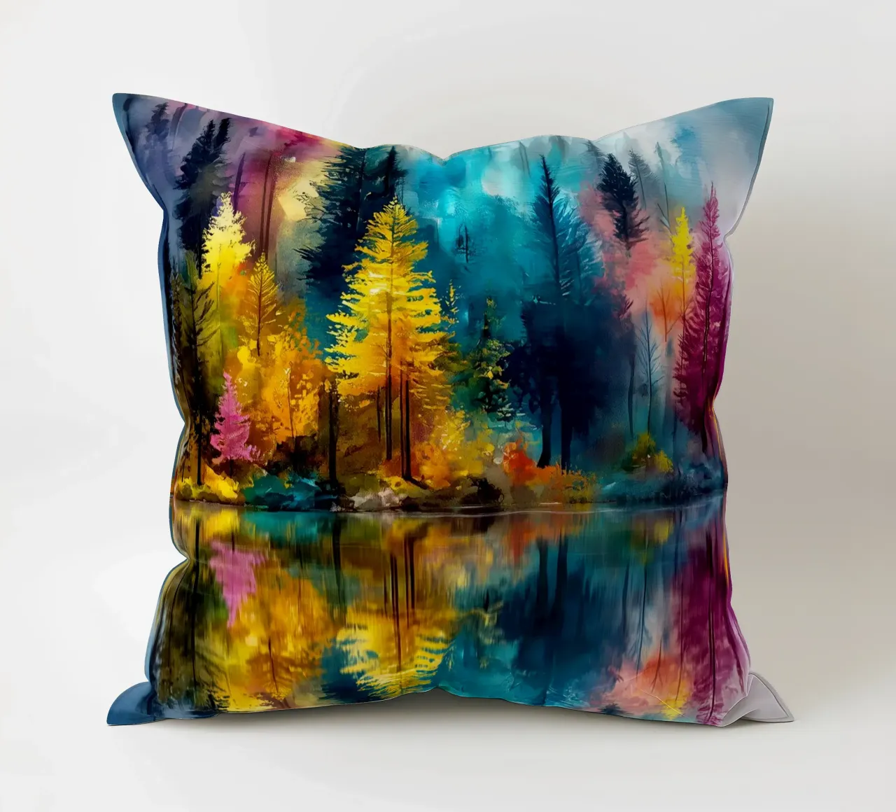 Magic forest 4 decorative cushion by Justyna Jaszke JBJart