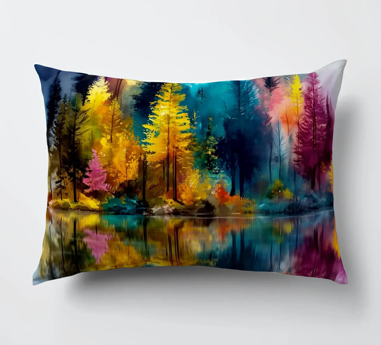 Magic forest 4 decorative cushion by Justyna Jaszke JBJart