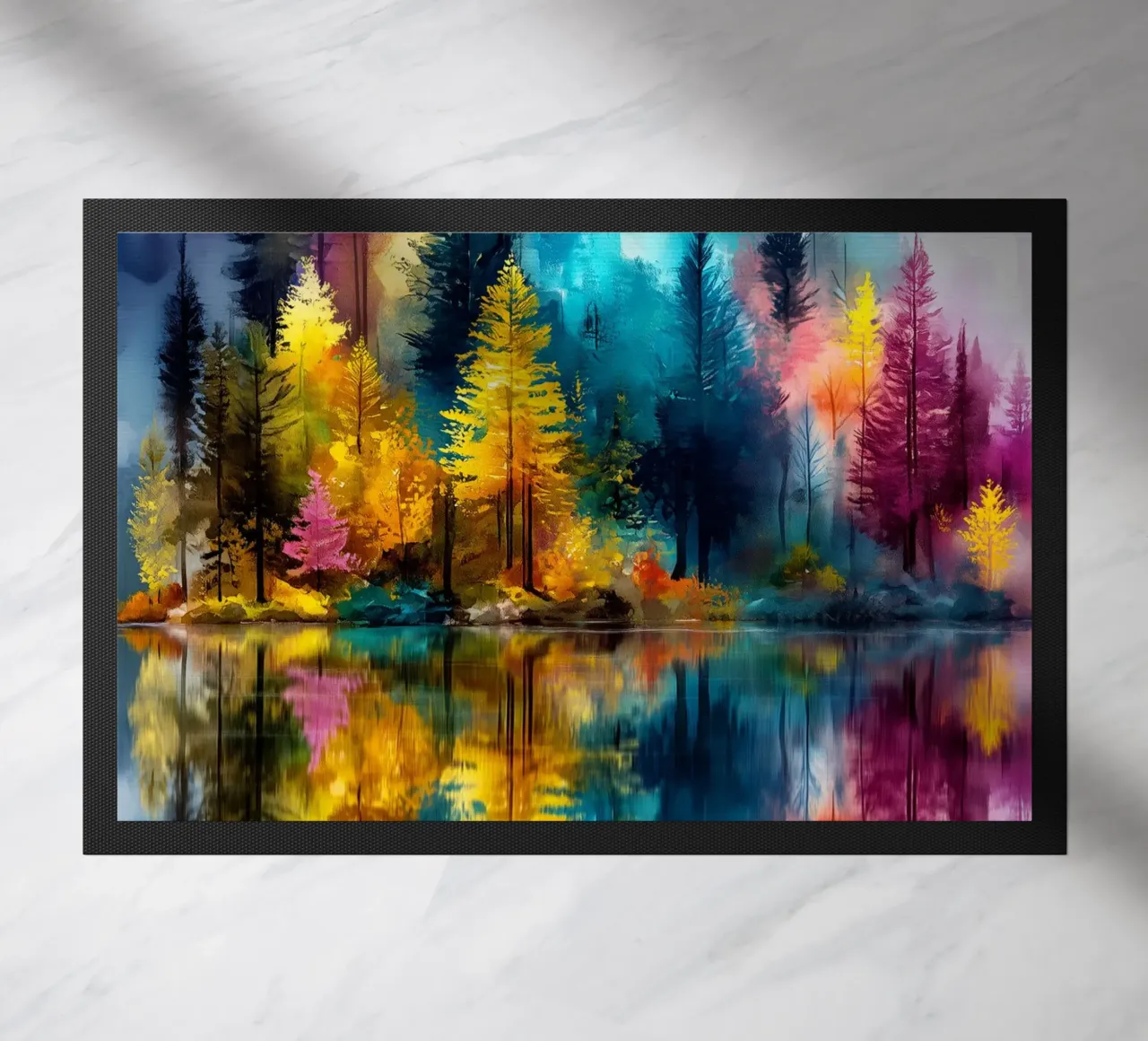 Magic forest 4 doormat by Justyna Jaszke JBJart