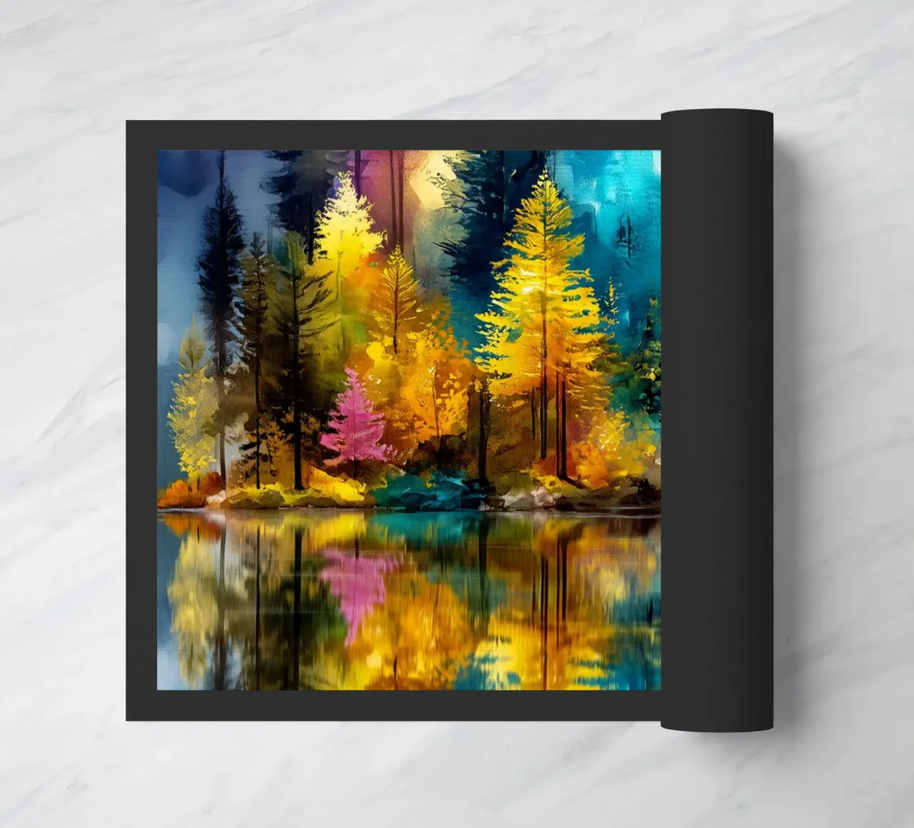 Magic forest 4 doormat by Justyna Jaszke JBJart