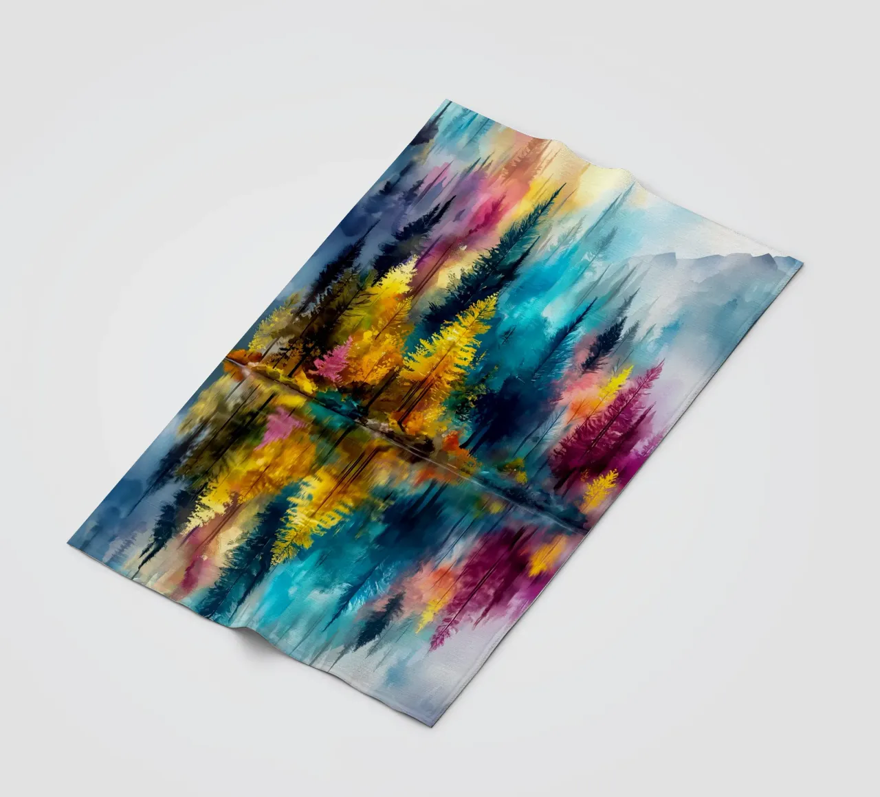 Magic forest 4 fleece blanket by Justyna Jaszke JBJart