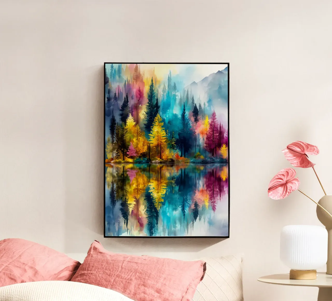 Magic forest 4 acrylic glass by Justyna Jaszke JBJart