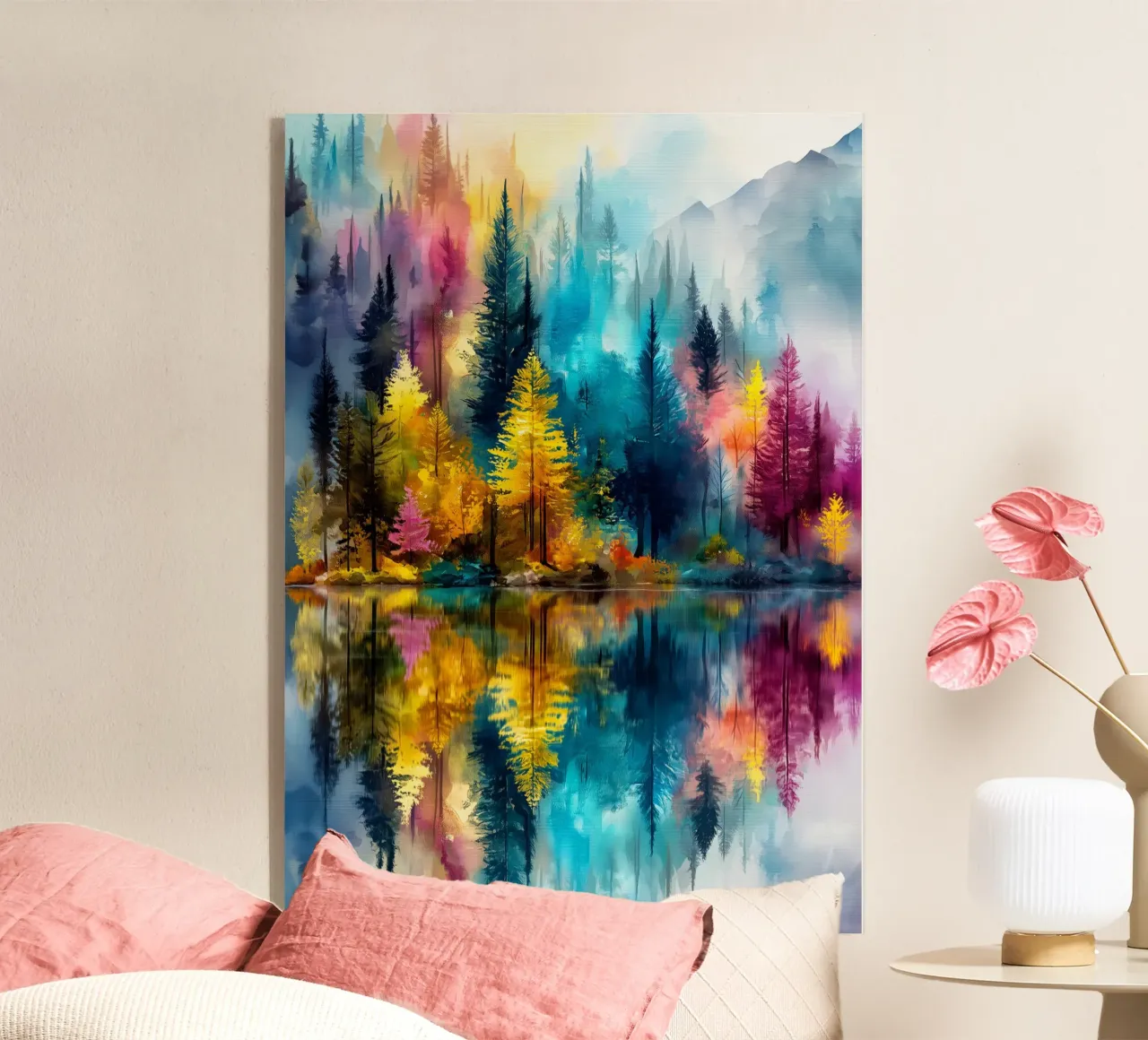 Magic forest 4 acrylic glass by Justyna Jaszke JBJart