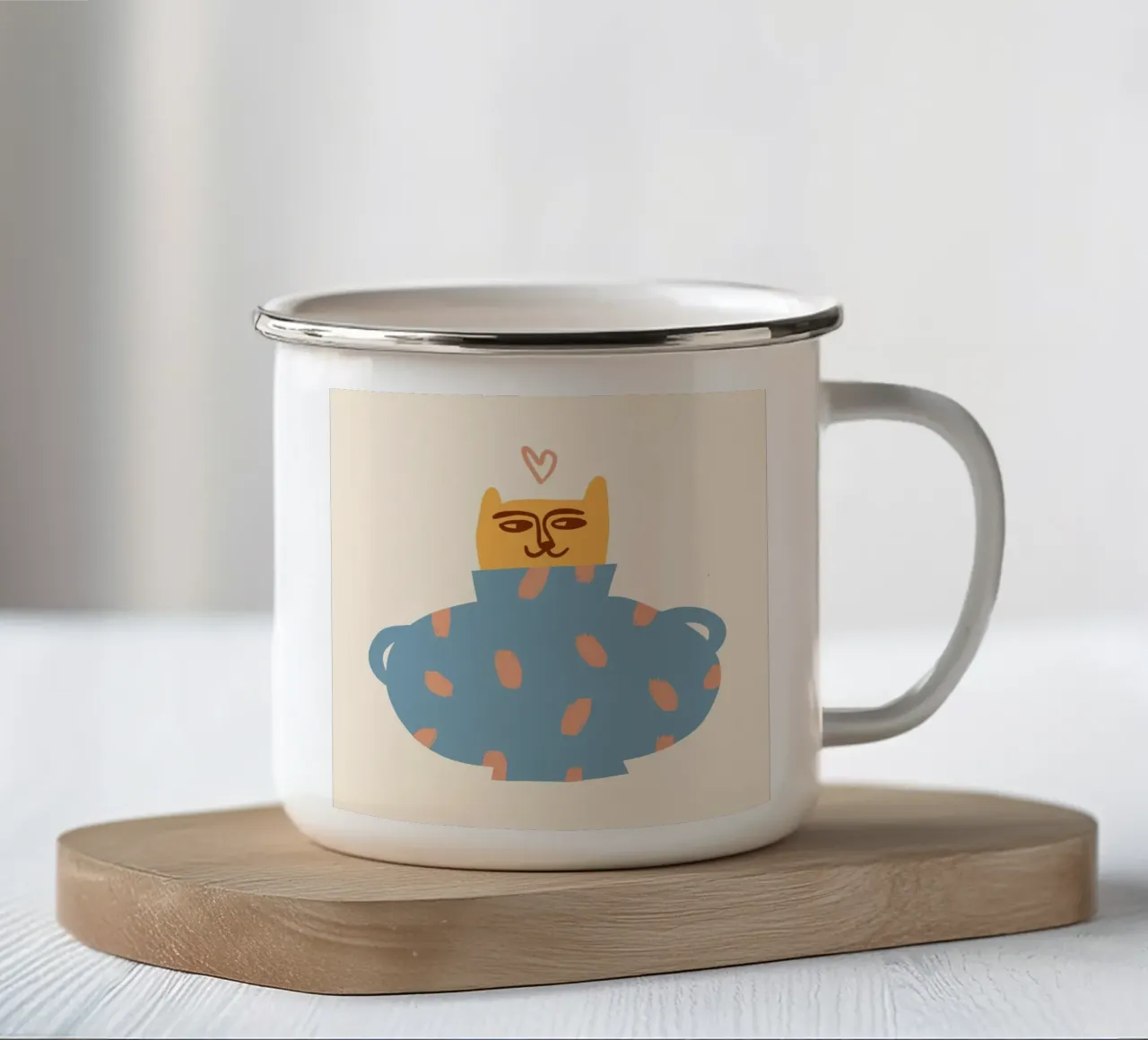 Tiny And Wild No 05 tazza in smalto da treechild