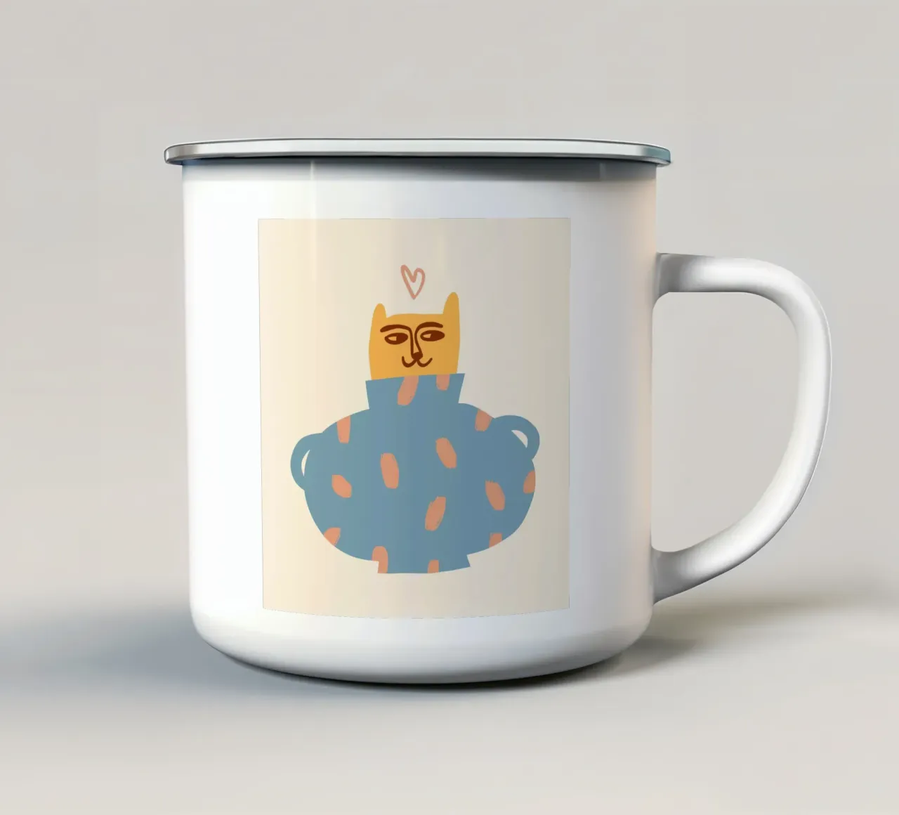 Tiny And Wild No 05 emaille mok van treechild