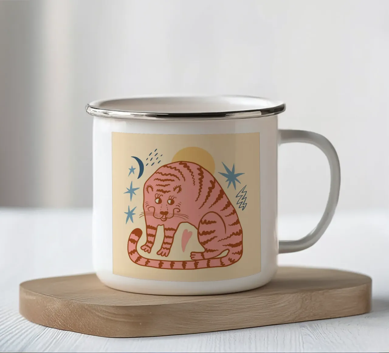 Tiny And Wild No 07 tazza in smalto da treechild