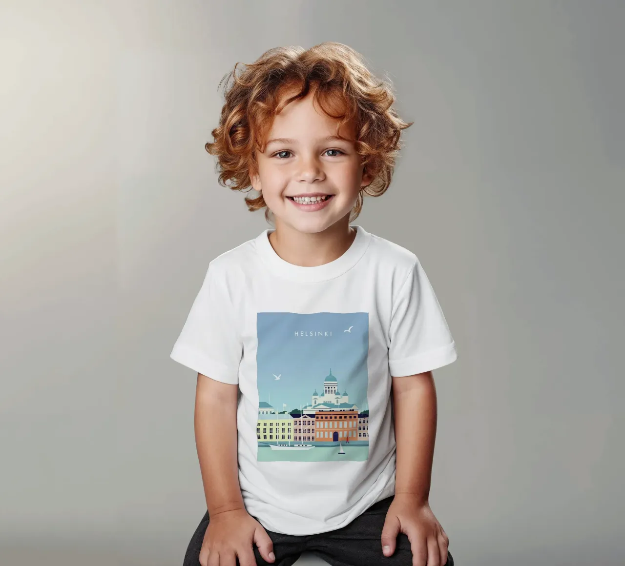 Helsinki t-shirt bambini da Katinka Reinke