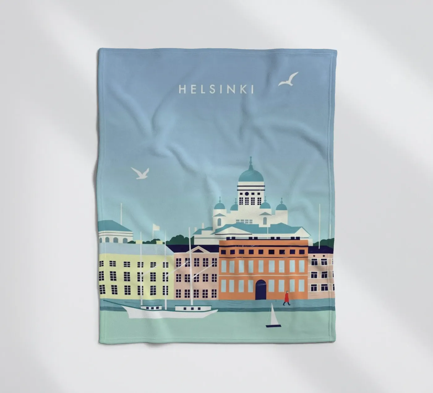 Helsinki fleecedeken van Katinka Reinke