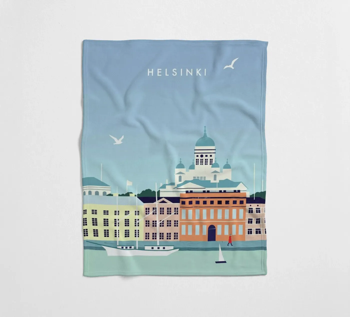 Helsinki fleecedeken van Katinka Reinke