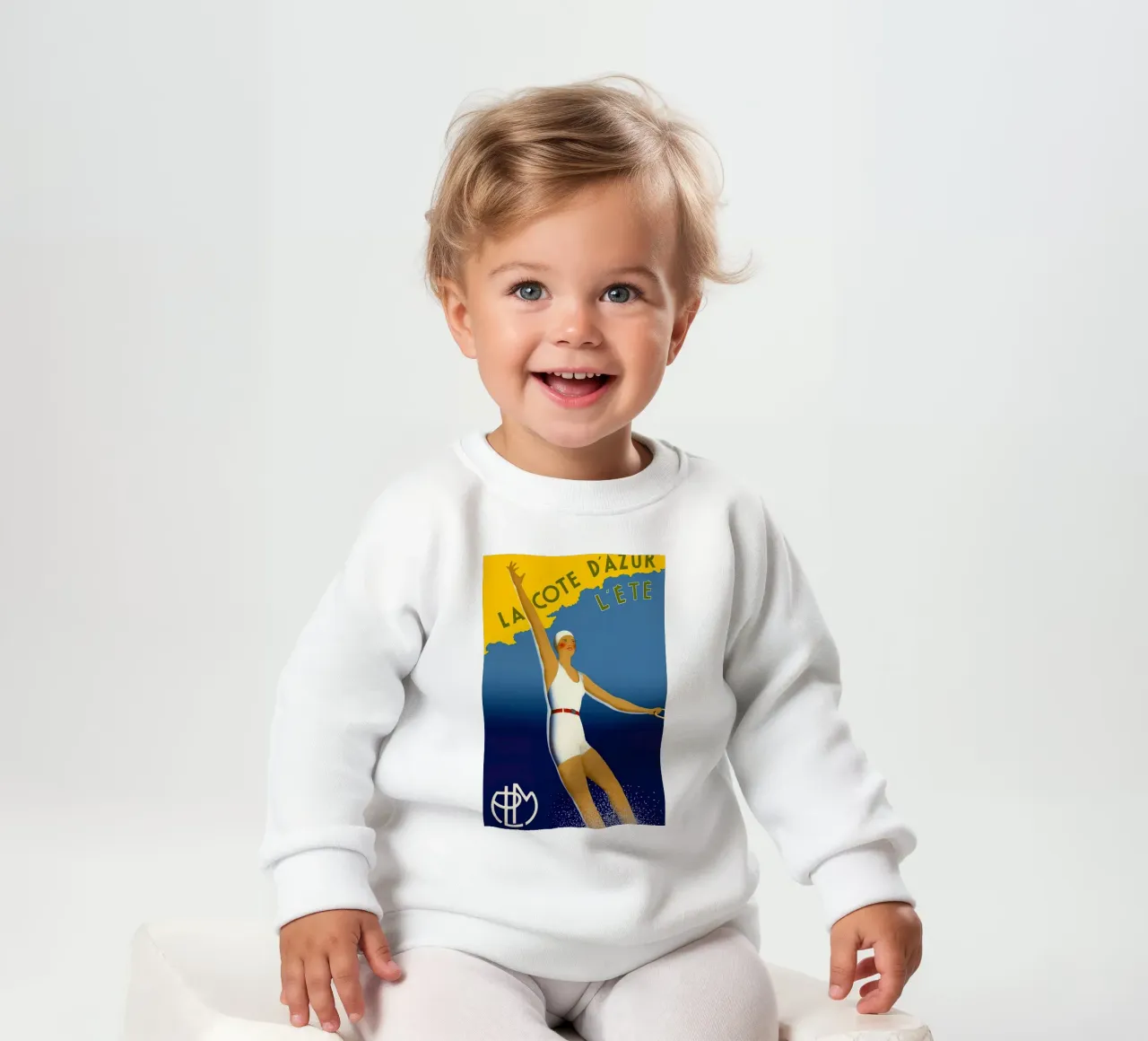 The French Riviera in summer - French Riviera baby sweatshirt by MisteryMachine
