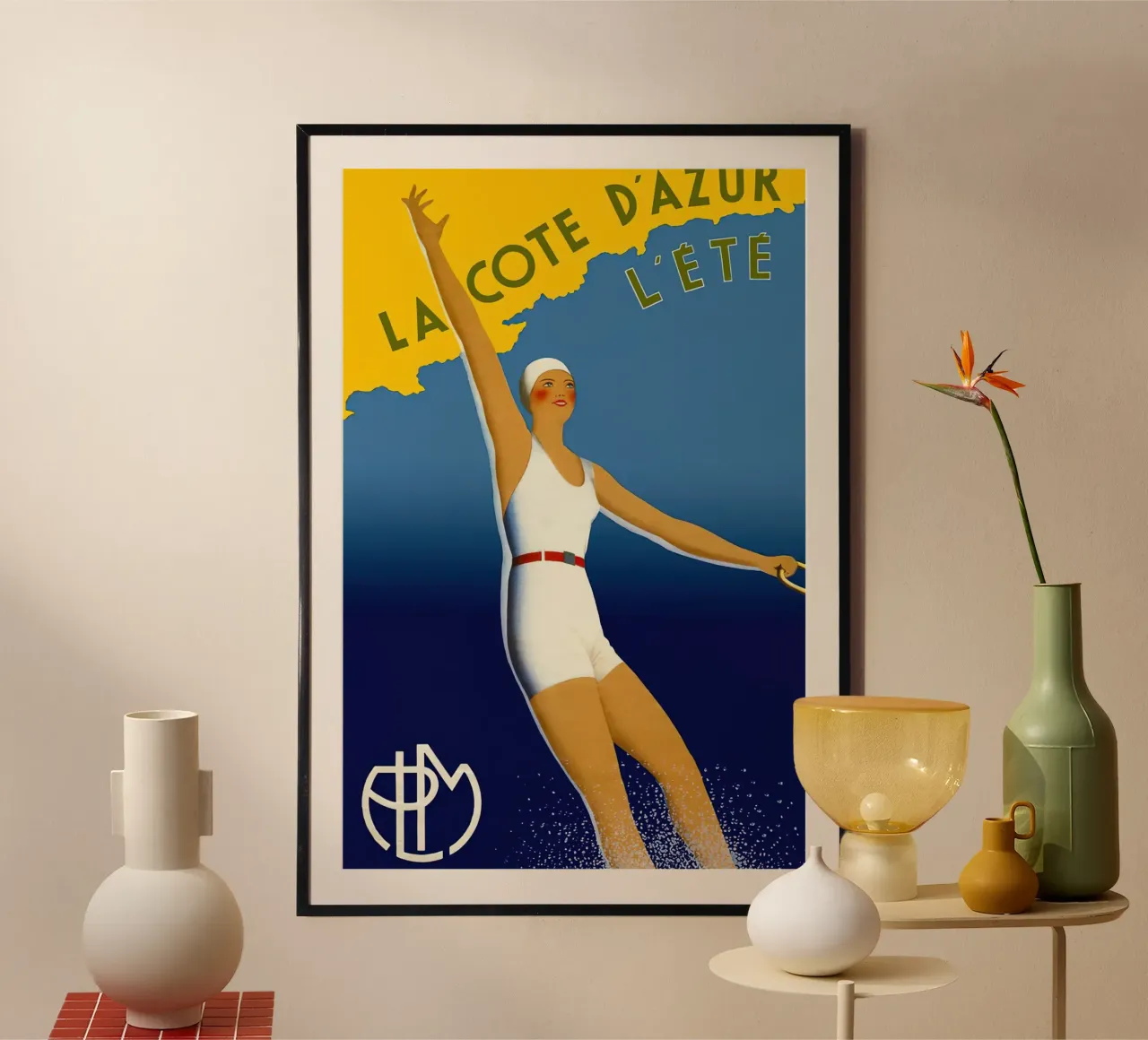 La Costa Azzurra in estate - Costa Azzurra poster da MisteryMachine