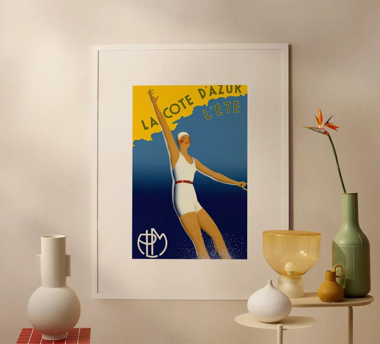 La Costa Azzurra in estate - Costa Azzurra poster da MisteryMachine