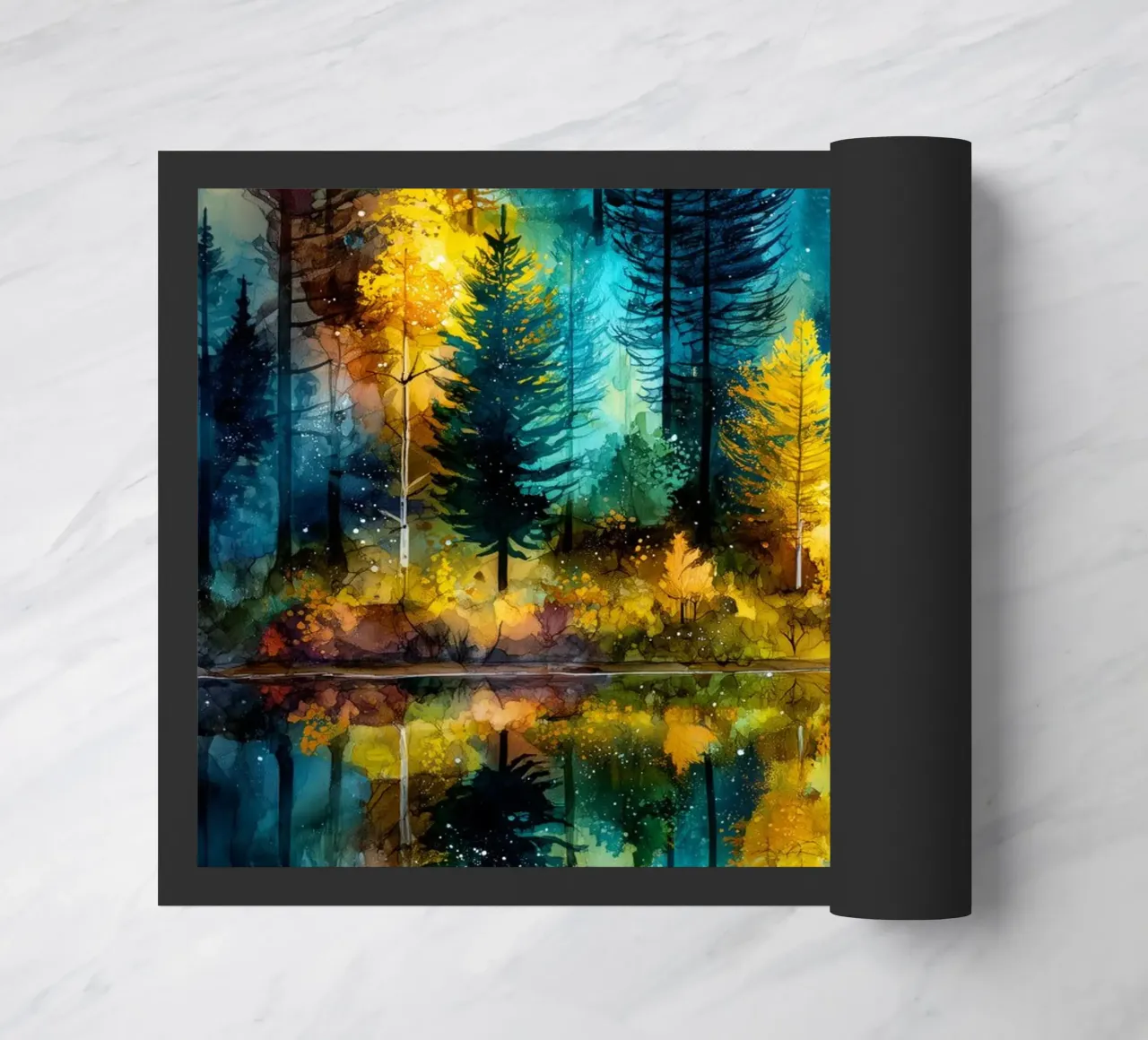 Magic Forest 6 doormat by Justyna Jaszke JBJart