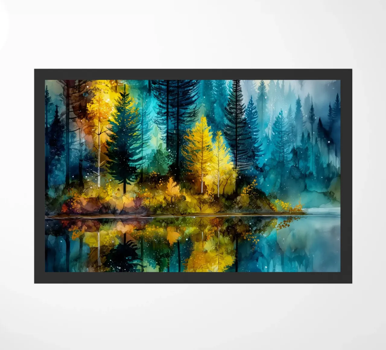 Magic Forest 6 doormat by Justyna Jaszke JBJart