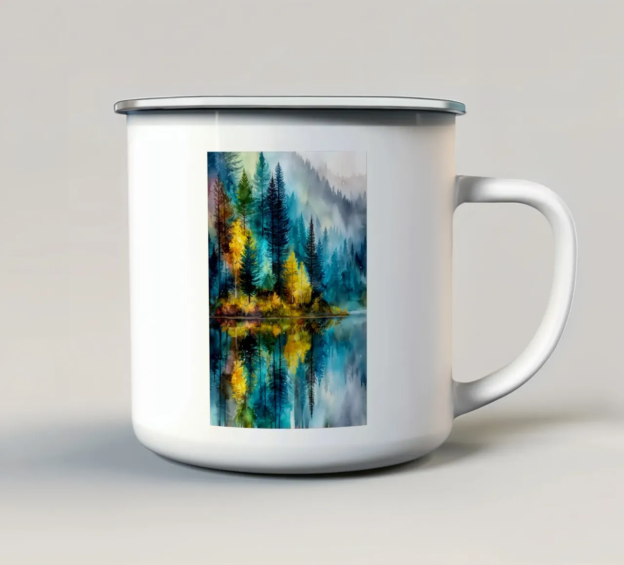 Foresta magica 6 tazza in smalto da Justyna Jaszke JBJart