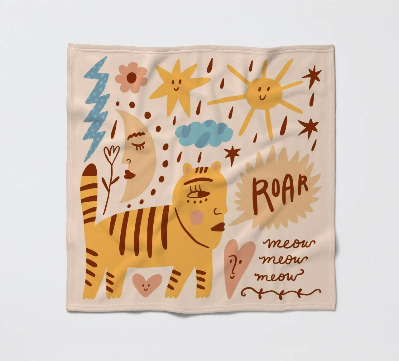 Tiny And Wild No 12 coperta in pile da treechild