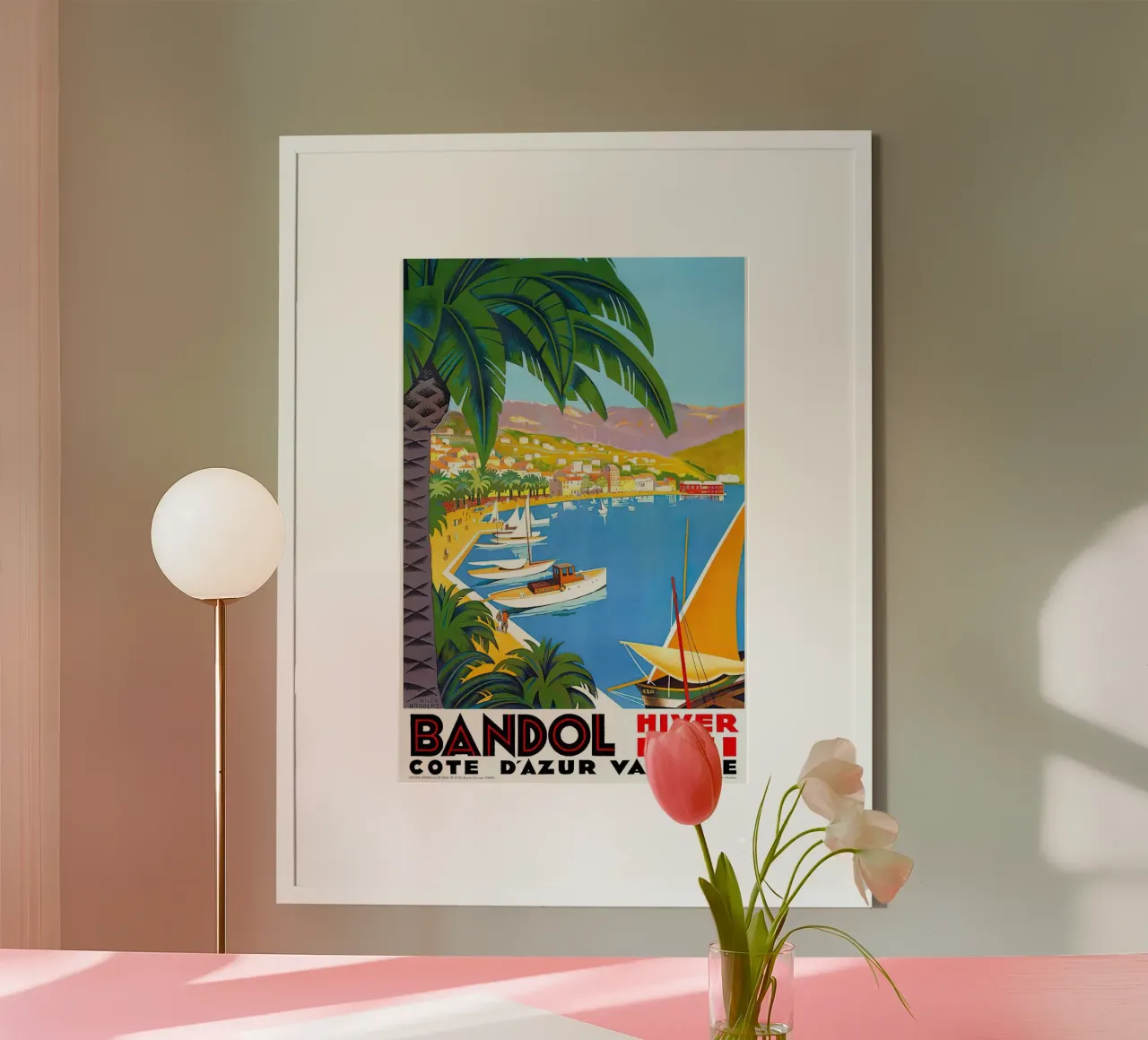 1932 FRANCE Bandol Cote D'Azur Travel poster da MisteryMachine