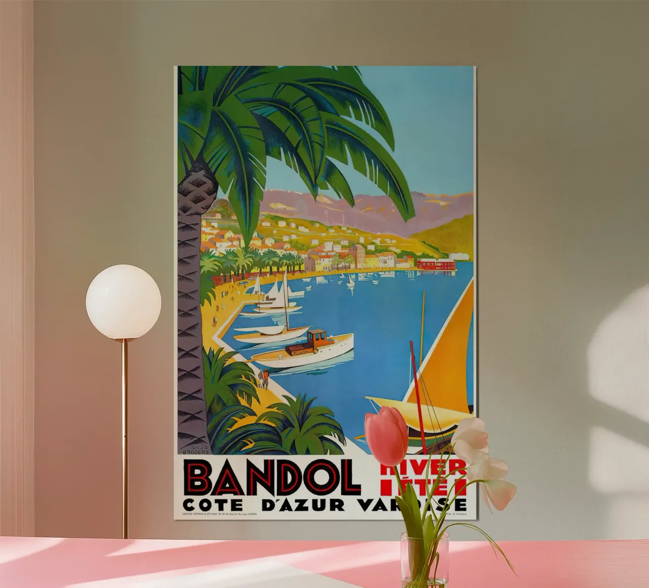 1932 FRANCE Bandol Cote D'Azur Travel poster da MisteryMachine