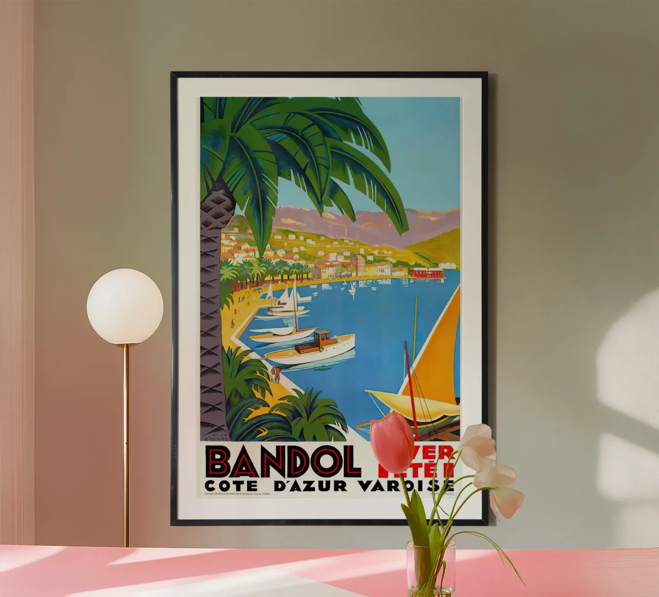 1932 FRANCE Bandol Cote D'Azur Travel poster da MisteryMachine