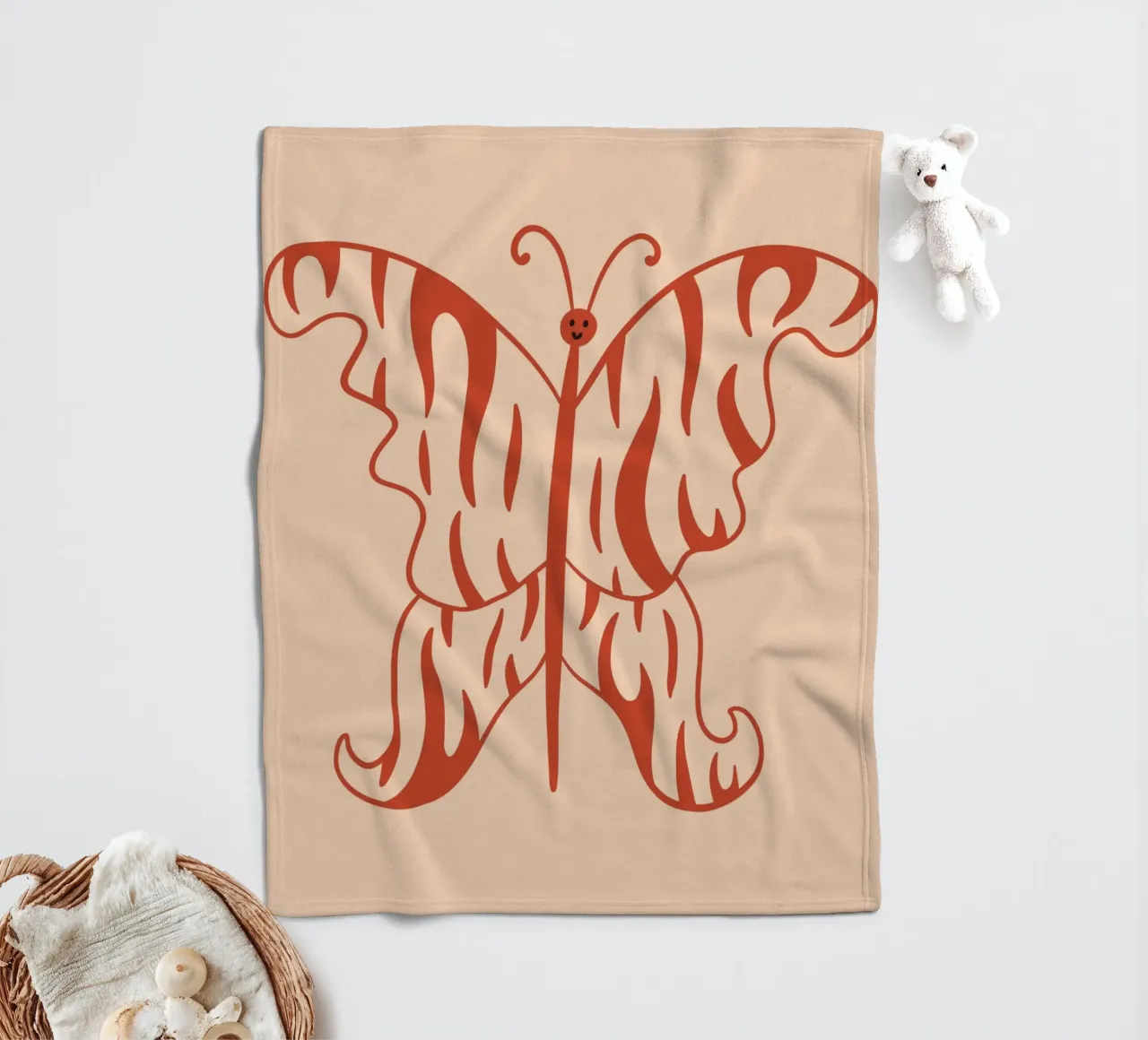 Tiny And Wild No 18 coperta in pile da treechild