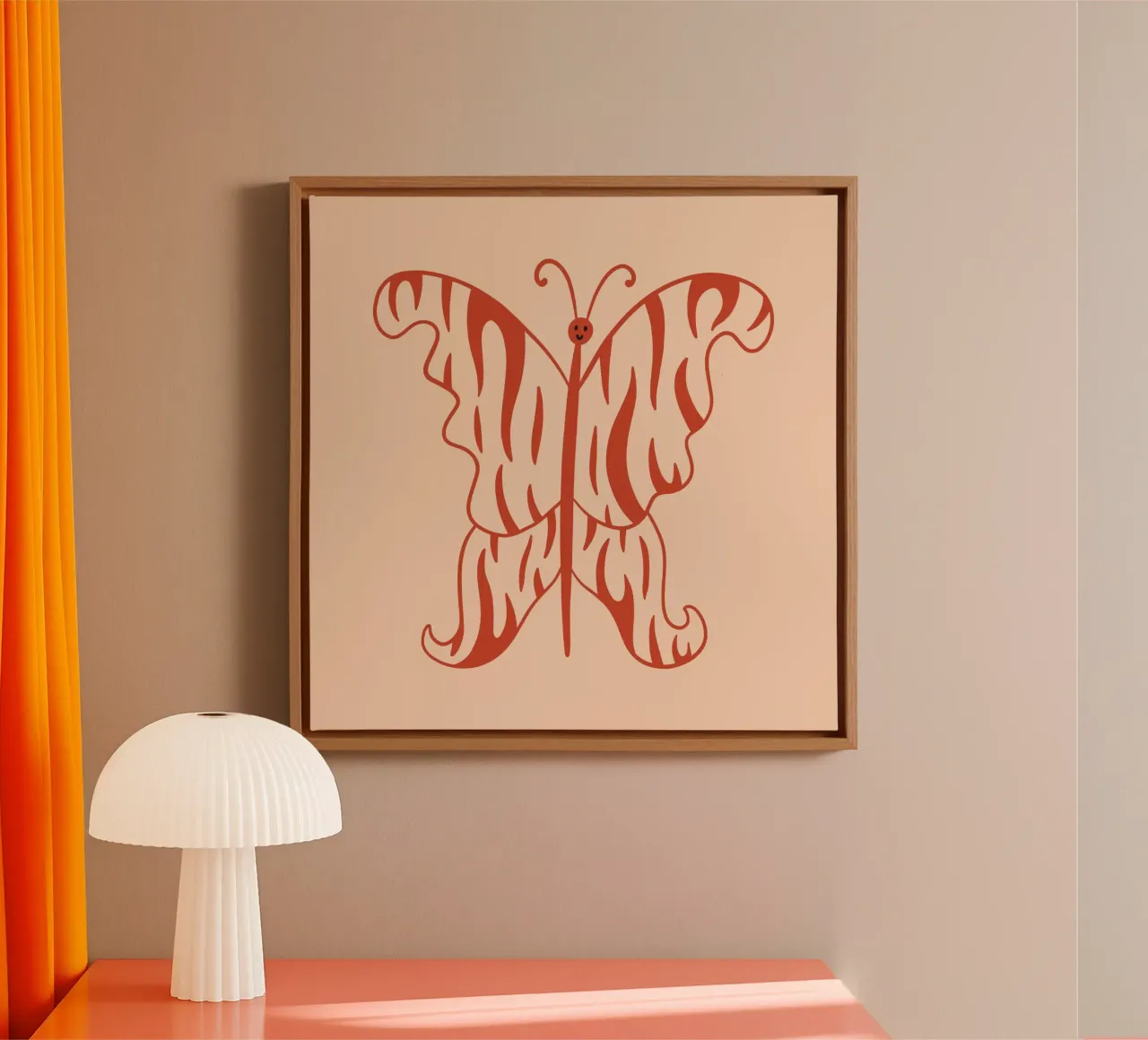 Tiny And Wild No 18 tela con Cornice a cassetta da treechild