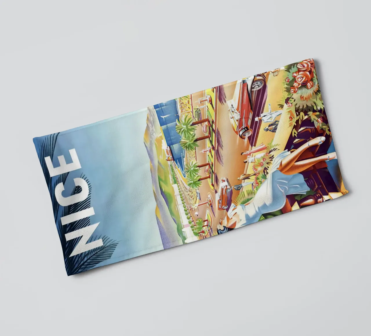 1935 Nice France Travel towel by MisteryMachine