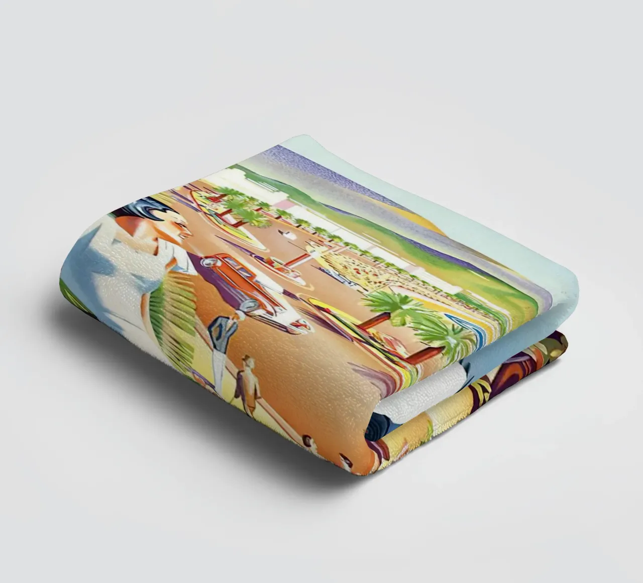 1935 Nice France Travel towel by MisteryMachine