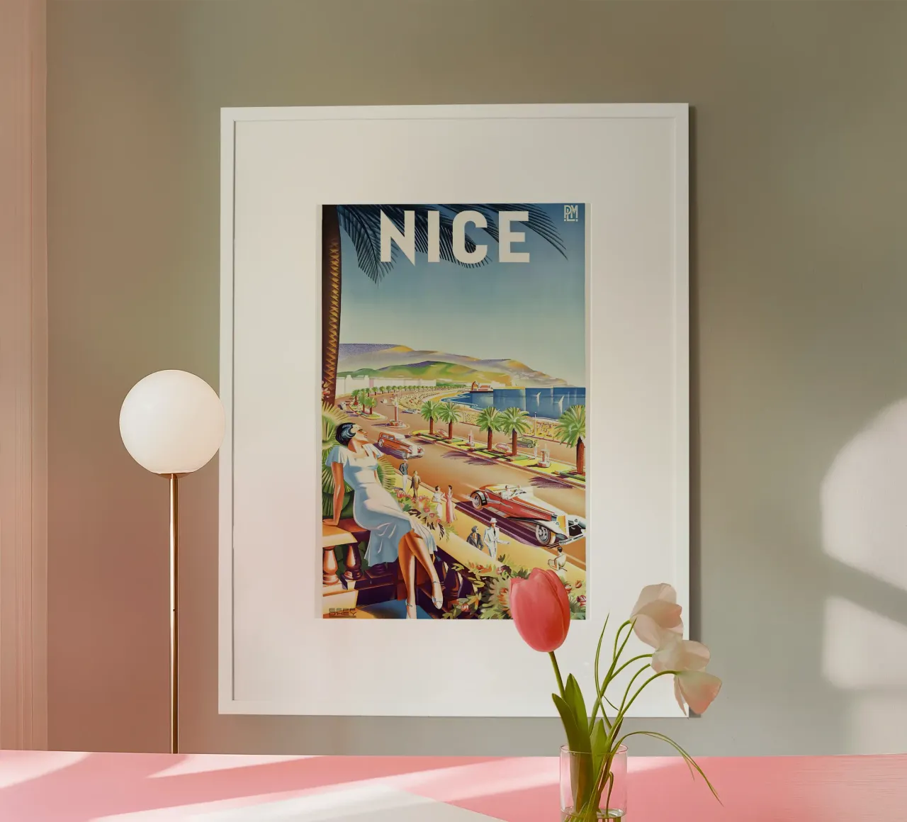 1935 Viaggio Nizza Francia poster da MisteryMachine