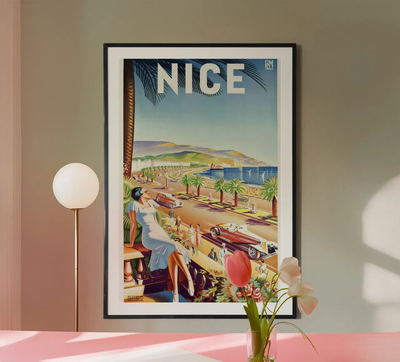 1935 Viaggio Nizza Francia poster da MisteryMachine