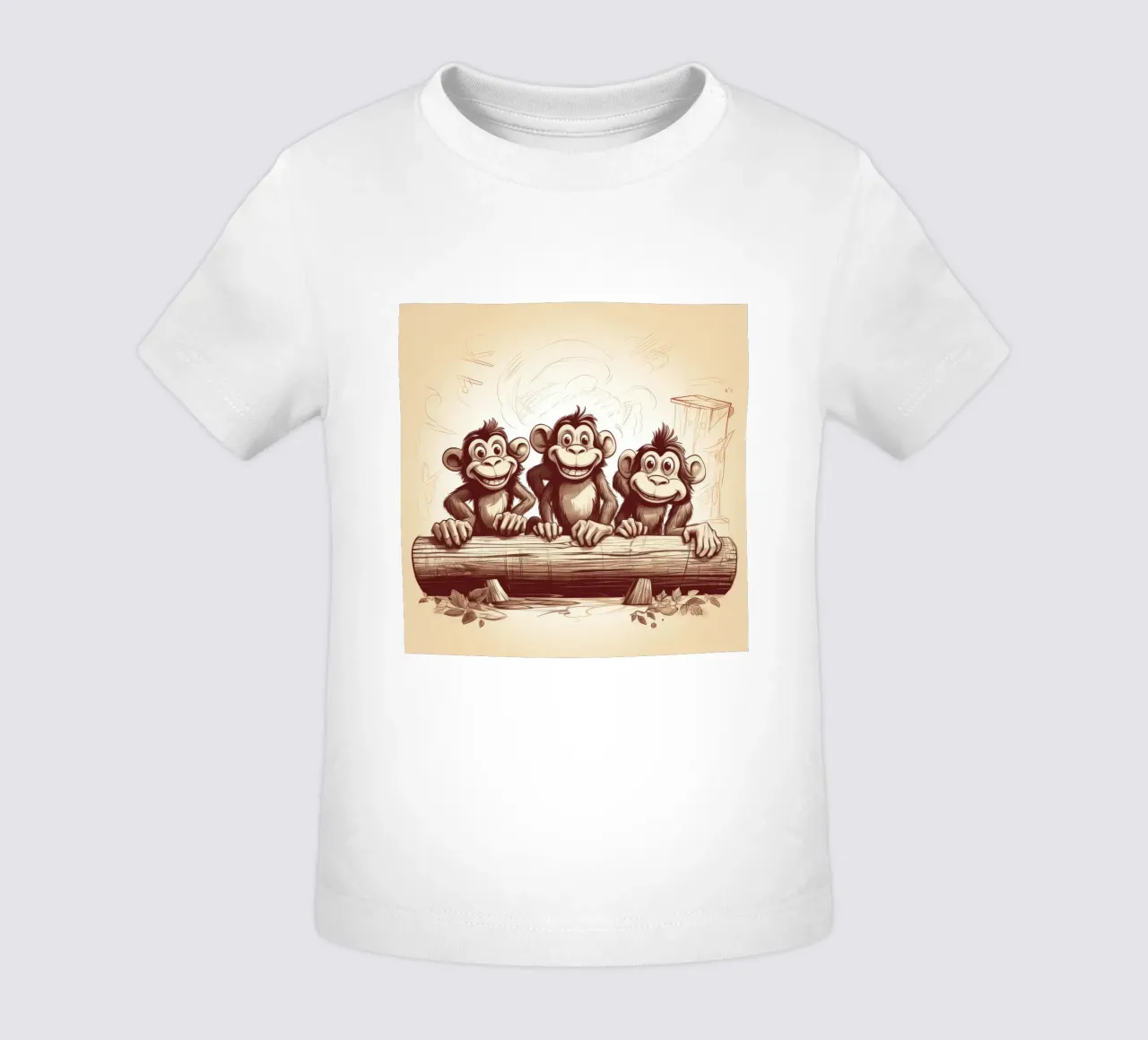 Retro Monkey Gang maglietta neonato da Funny Animals