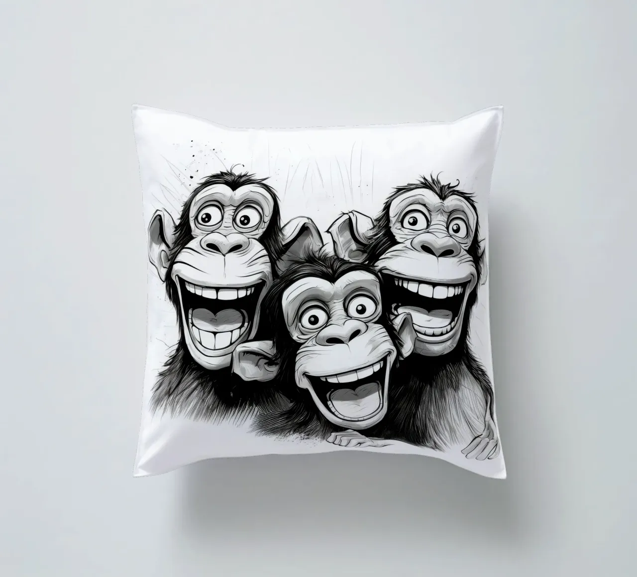 Retro Monkey Gang cuscino da Funny Animals