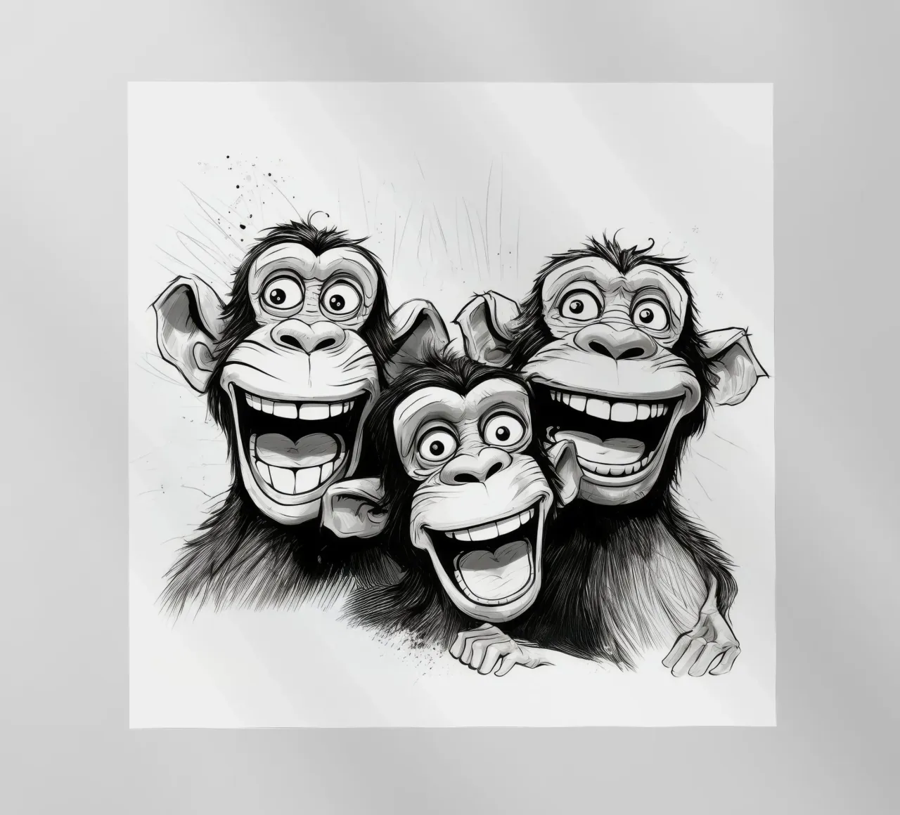 Retro Monkey Gang pellicola backlit da Funny Animals